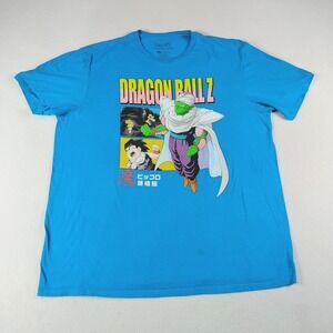 Dragon Ball Z T Shirt Mens Size XL Blue Graphic Print Short Sleeve Piccolo Anime
